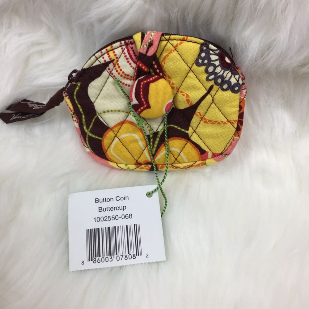 Vera Bradley Buttercup button coin NWT